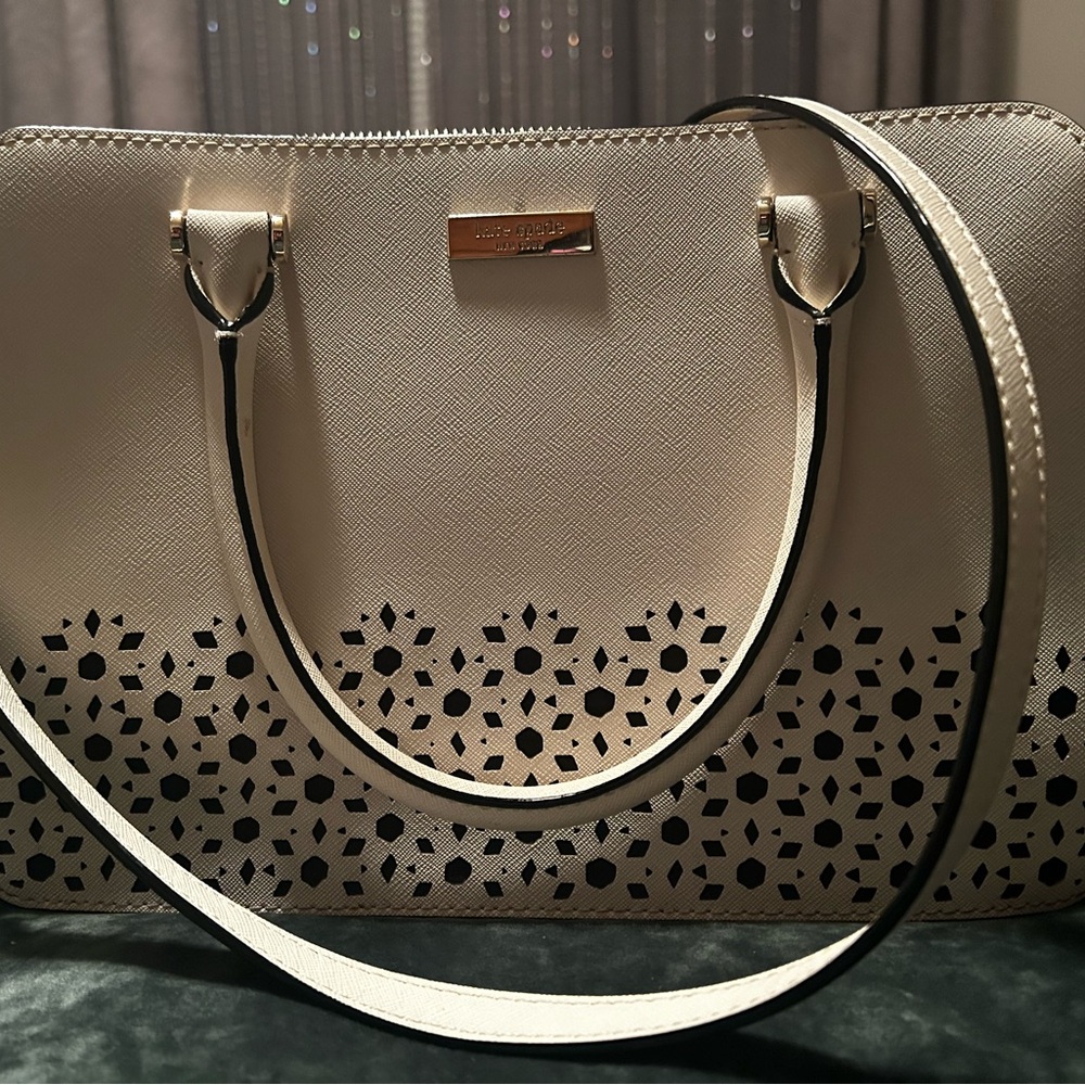 Michael Kors Cream and Black Tote Bag